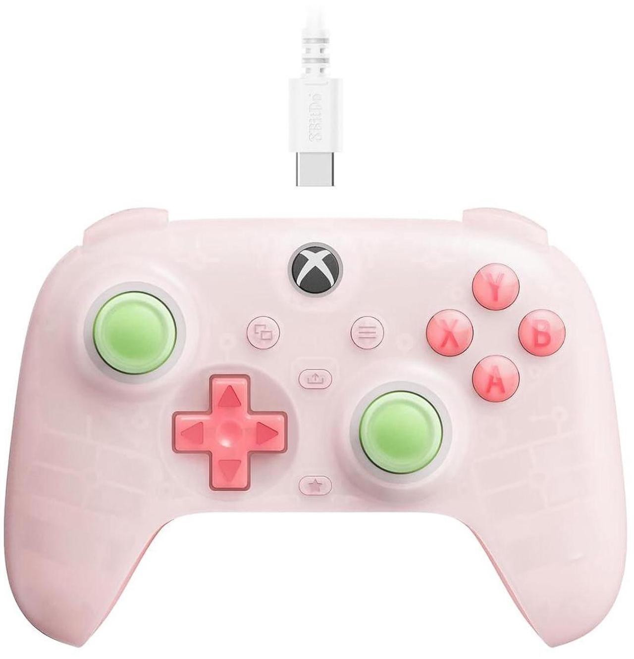 Alt view image 2 of 6 - 8Bitdo Ultimate Mini Wired Controller with RGB Ring, Hall Effect Joysticks and Triggers for Xbox, Windows - Translucent Pink