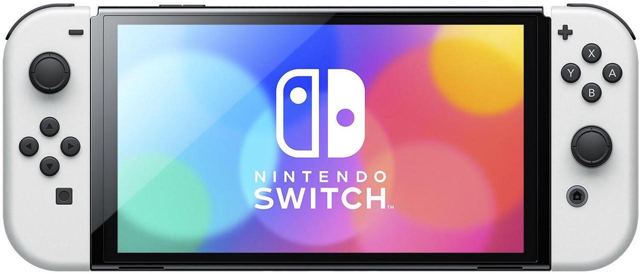 Alt view image 3 of 5 - Nintendo Switch White OLED Console with Mario & Luigi: Brothership, MightySkins Console and Controller Skin Voucher, and 1 Year CPS Extended Warranty