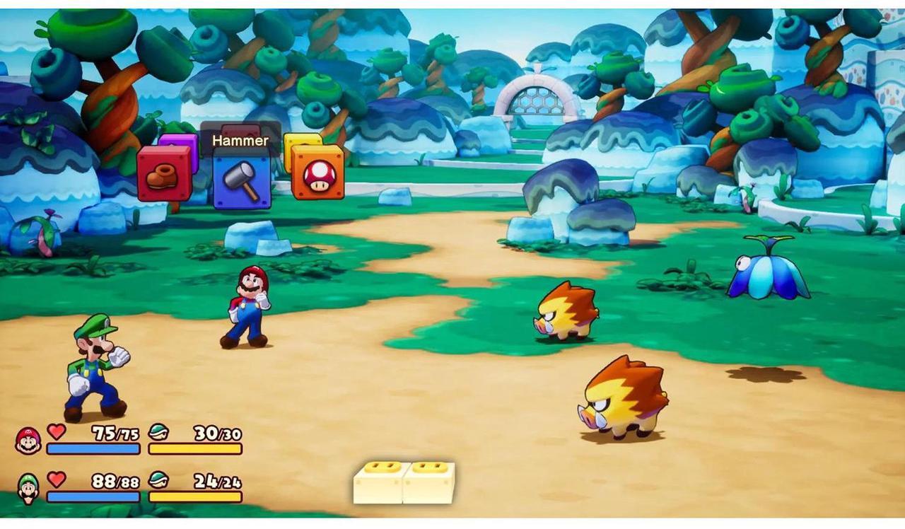 Alt view image 4 of 5 - Nintendo Switch White OLED Console with Mario & Luigi: Brothership, MightySkins Console and Controller Skin Voucher, and 1 Year CPS Extended Warranty