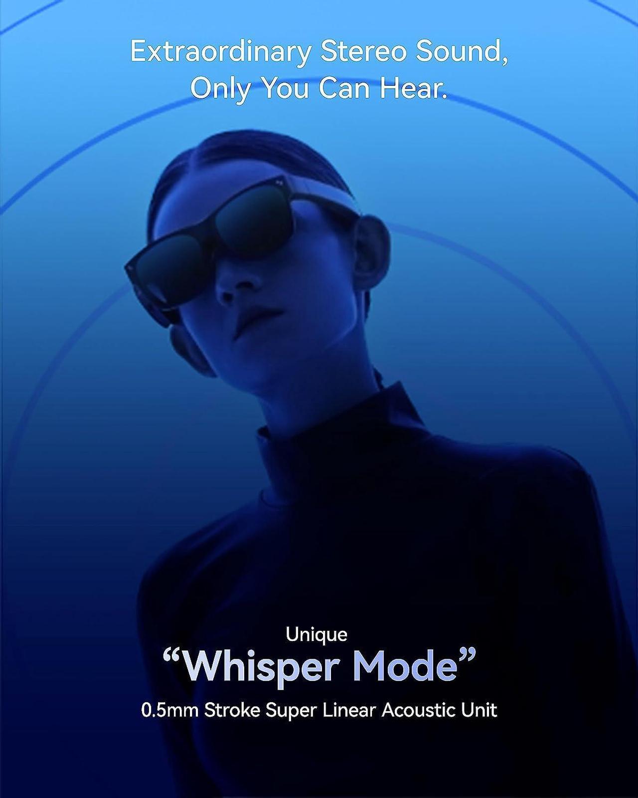 Alt view image 4 of 6 - TCL NXTWEAR S AR Glasses Micro OLED Augmented Reality 1080p Video Display XRGF68
