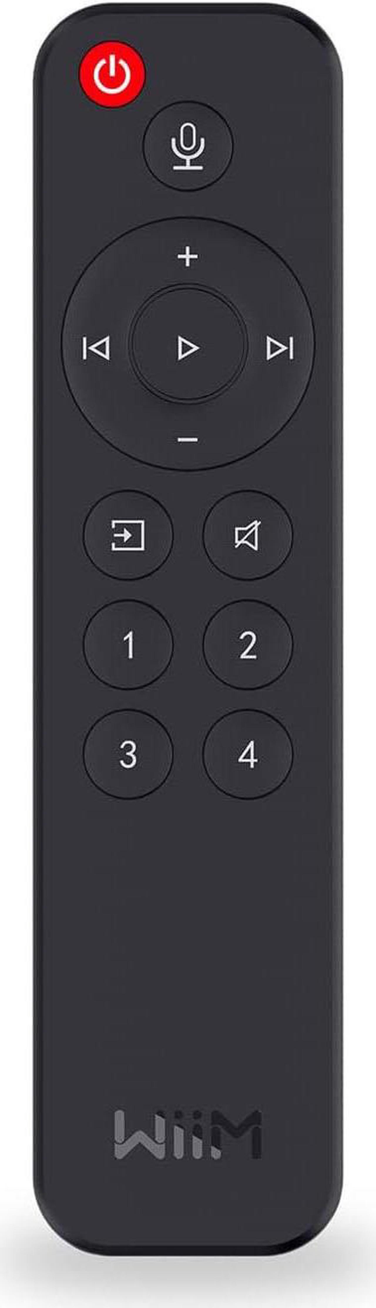 WiiM Voice Remote for WiiM Mini and Pro Audio Streamer, Push-to-Talk, 4 Music Preset Buttons