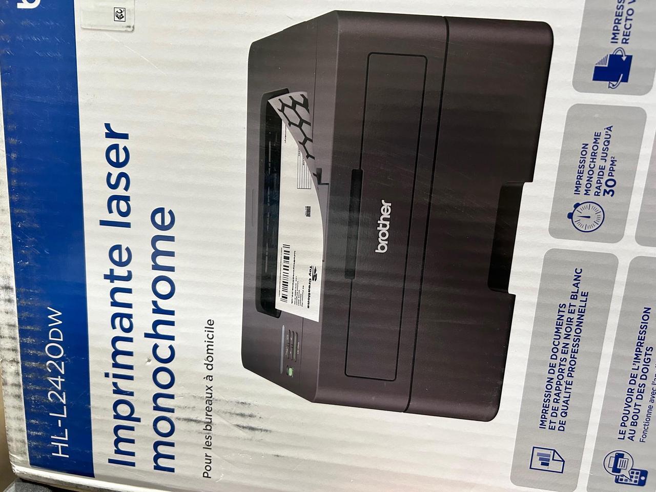 Alt view image 2 of 3 - Brother HL-L2420DW Wireless Compact Monochrome Laser Printer with Duplex, Mobile Printing