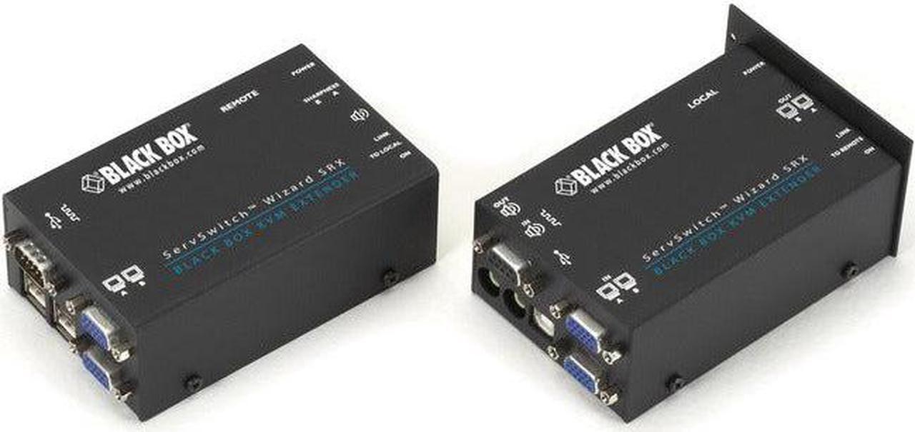 Alt view image 5 of 7 - Black Box ACU5052A KVM Extender - Dual VGA, USB 2.0, RS232, Audio, Dual-Access, CATx