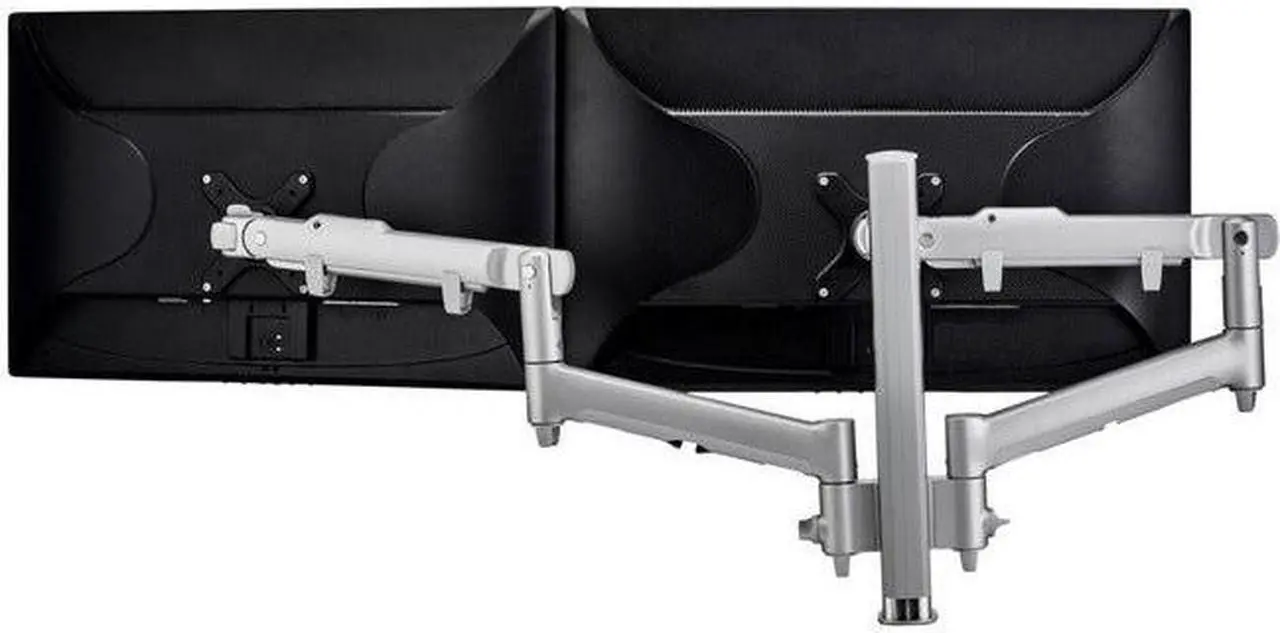 Alt view image 3 of 7 - atdec AWMS-2-D40-F-S Dual 618mm Dynamic Arms on 400mm Post