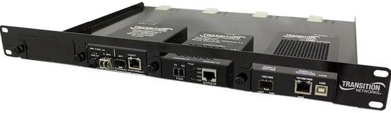 Alt view image 4 of 7 - Transition Networks 4-Slot Media Converter Shelf