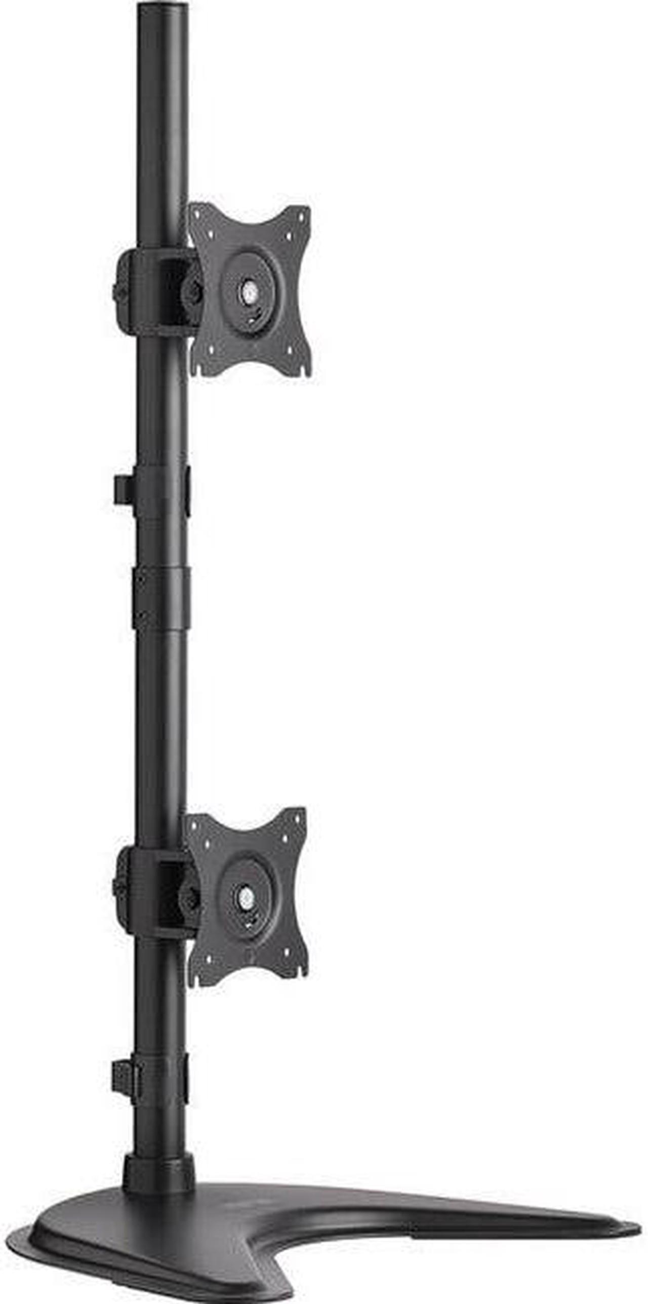Alt view image 12 of 20 - Tripp Lite Dual Vertical Flat-Screen Desk Stand/Clamp Mount, 15" to 27" Displays
