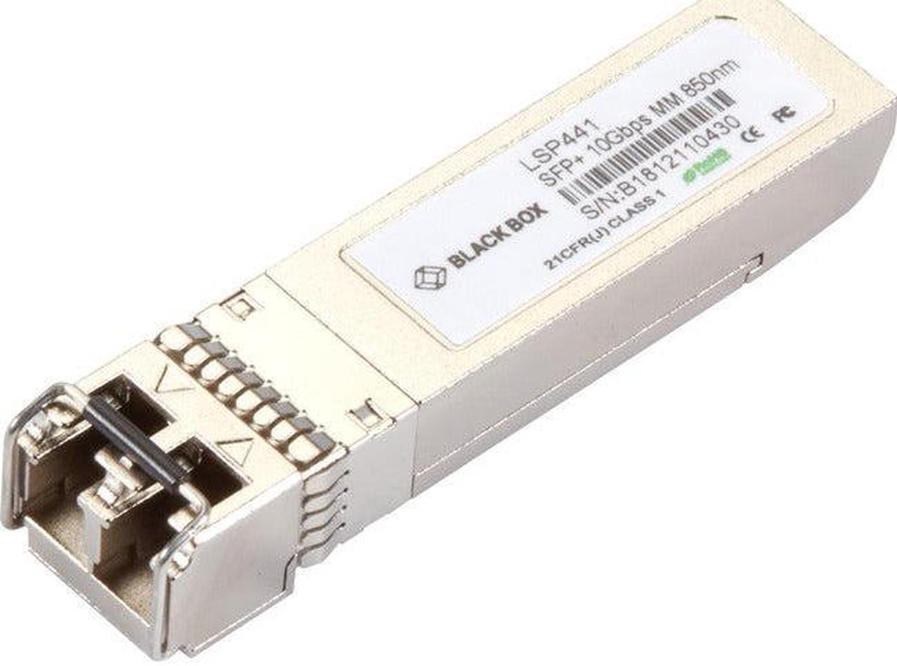 Alt view image 5 of 7 - Black Box SFP+ Module - For Data Networking, Optical Network 1 LC Duplex 10GBase-LX Network - Optical Fiber Multi-mode - 10 Gigabit Ethernet - 10GBase-X