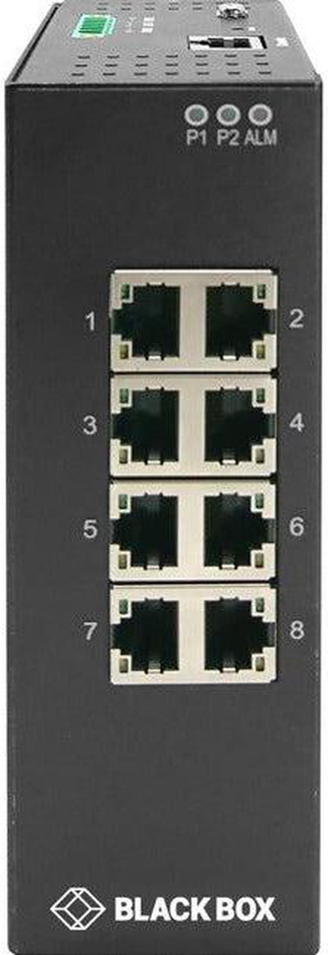 Alt view image 5 of 6 - Black Box Industrial Gigabit Ethernet Managed L2+ Switch - Extreme Temperature (8) RJ-45