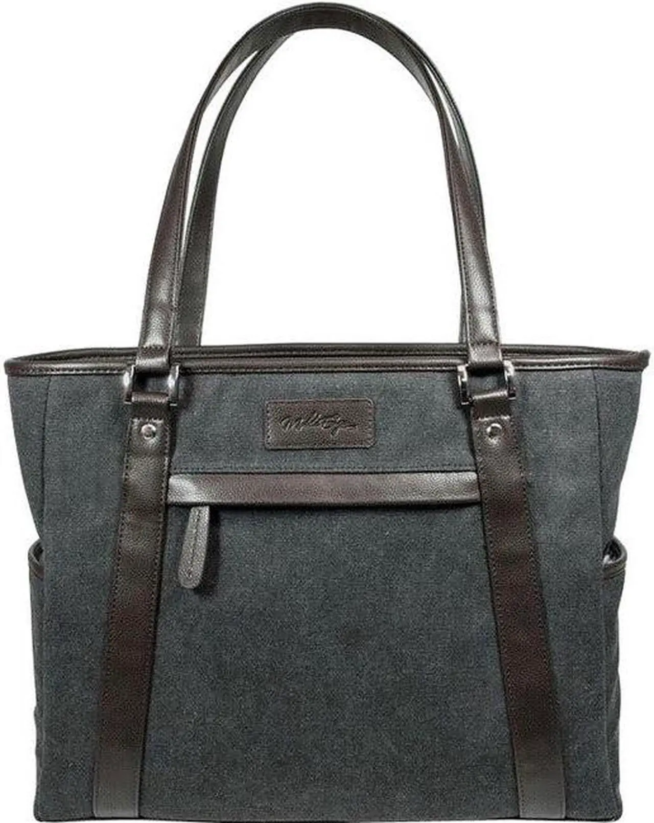 Alt view image 2 of 11 - Mobile Edge Urban Carrying Case (Tote) For 15.6" Apple Notebook - Charcoal Brown