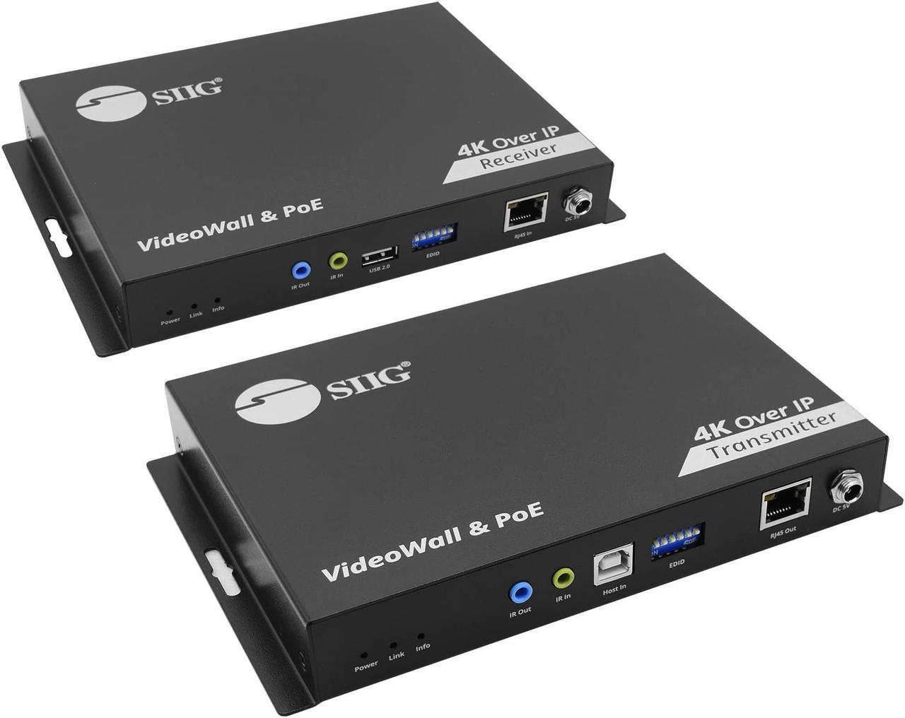 Alt view image 8 of 14 - SIIG 4K60Hz 18Gbps HDMI over IP Matrix Kit CEH28A11S1