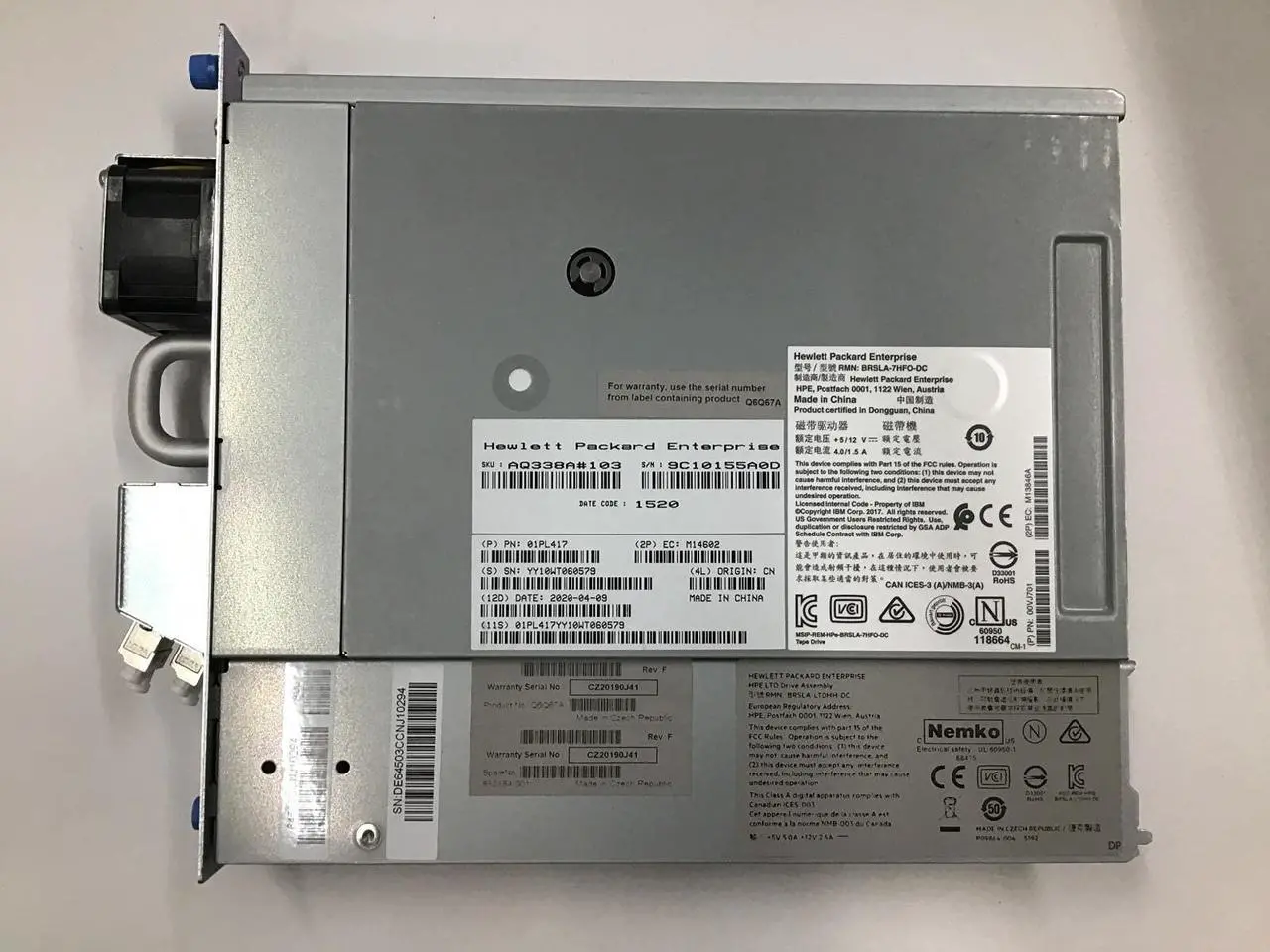 Alt view image 13 of 15 - HPE MSL LTO-8 FC Drive Upgrade Kit