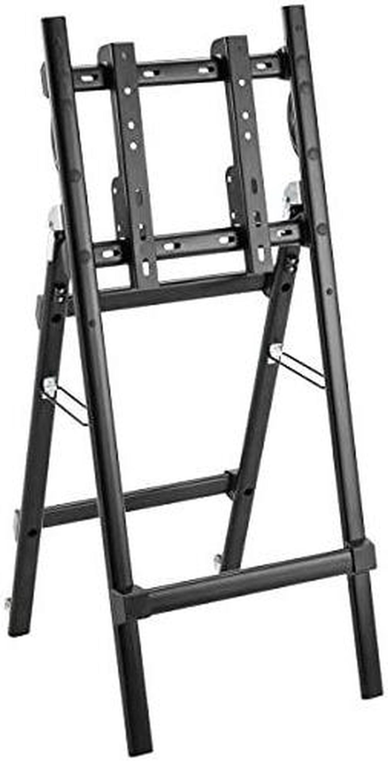Alt view image 9 of 12 - Portable TV Monitor Stand 32-55in Casters Portrait or Landscape