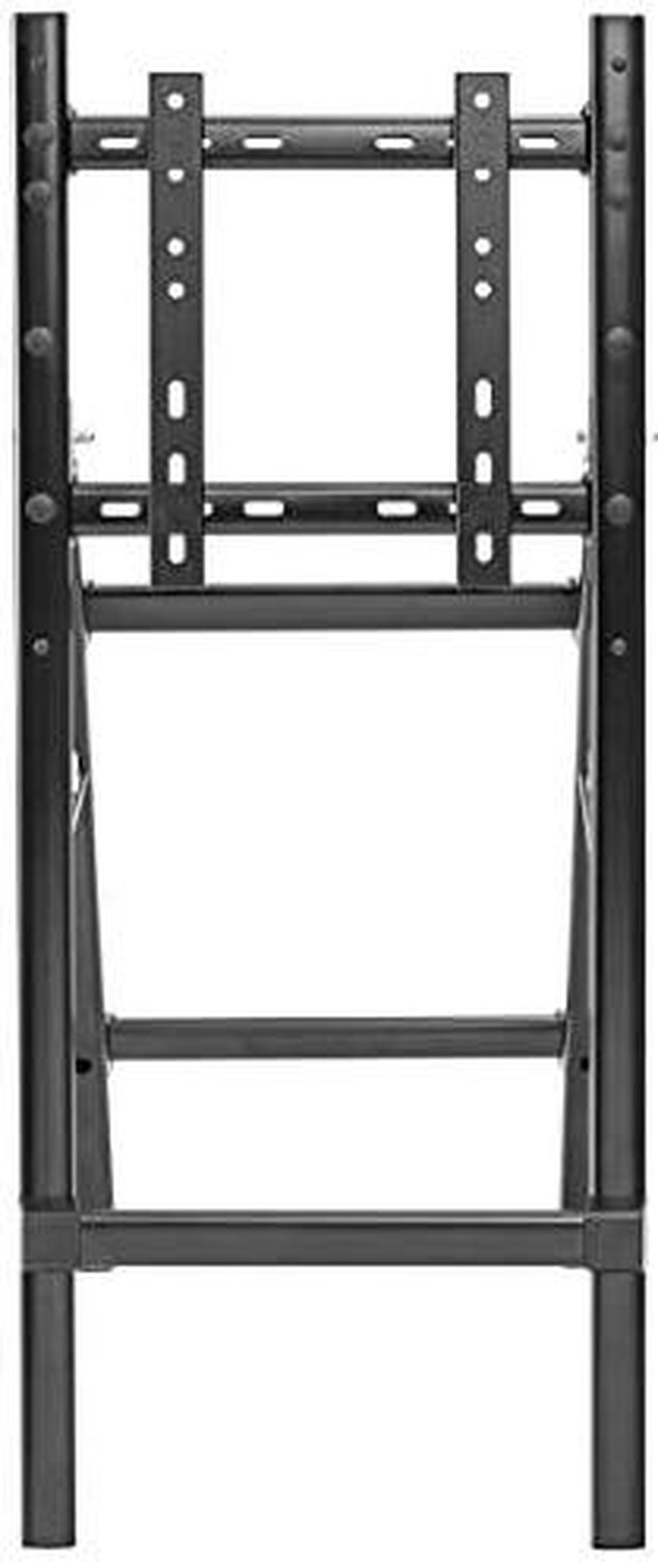 Alt view image 12 of 12 - Portable TV Monitor Stand 32-55in Casters Portrait or Landscape