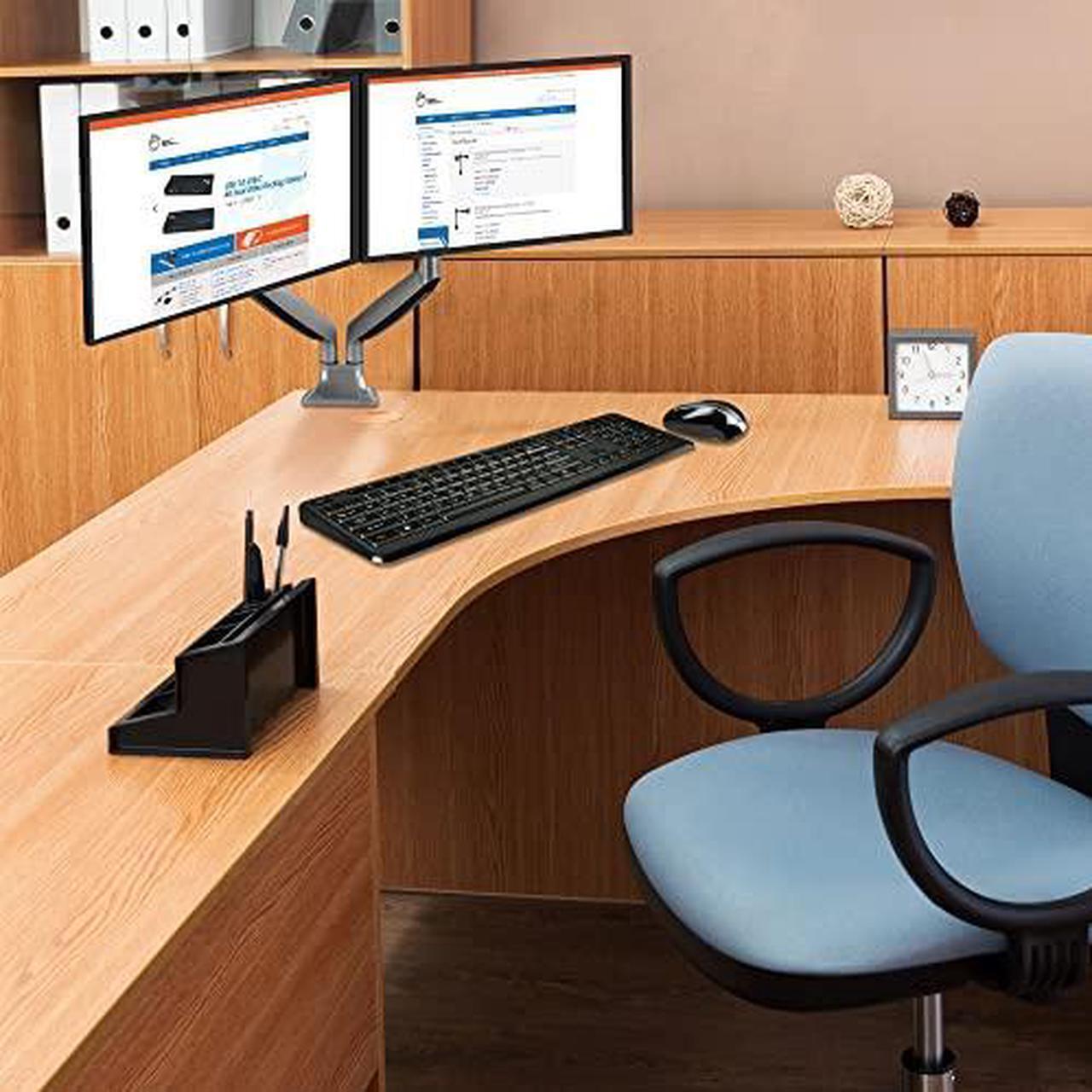 Alt view image 16 of 18 - SIIG CE-MT2E12-S1 High Premium Aluminum Gas Spring Desk Mount - Dual Monitor, VESA (75x75/100x100)