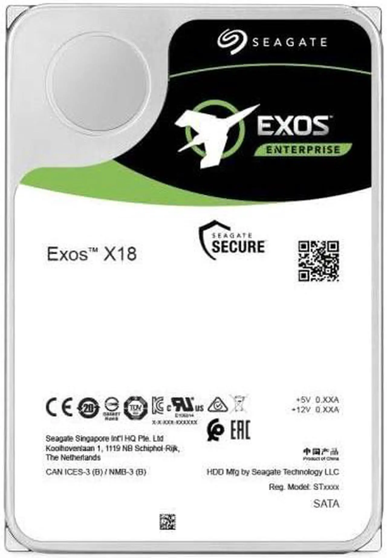 Alt view image 8 of 9 - Seagate Exos X18 ST14000NM004J 14 TB Hard Drive - Internal - SAS (12Gb-s SAS)