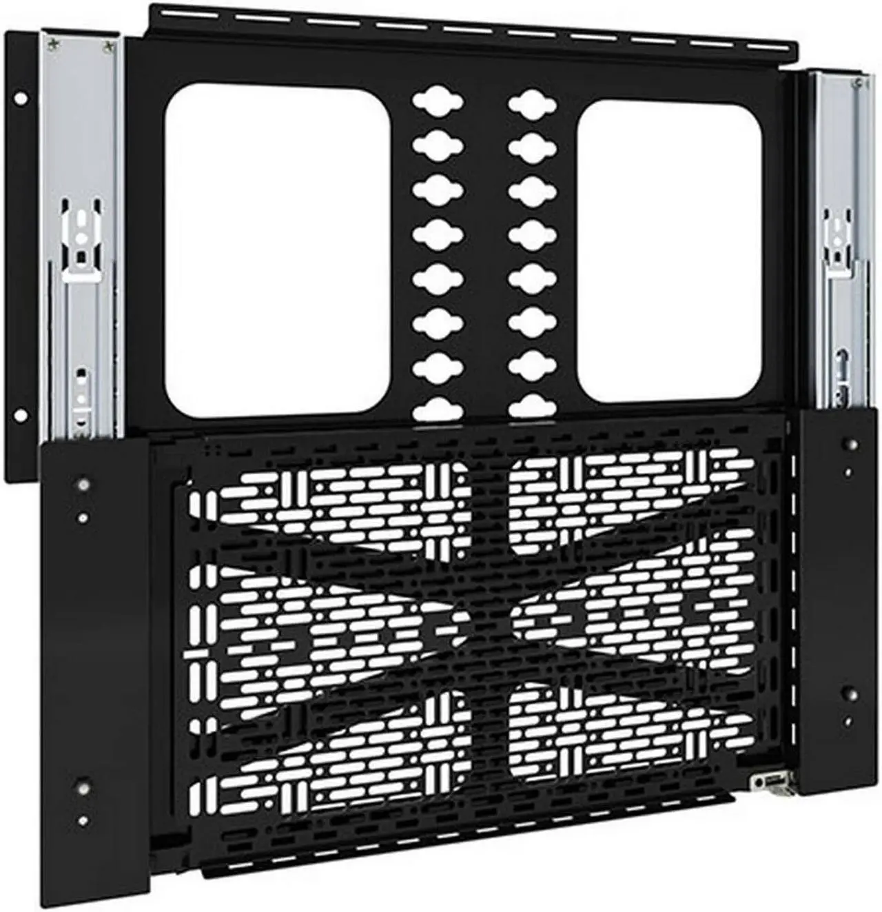 Alt view image 4 of 6 - Chief Proximity Component Storage Slide-Lock Panel for AV Systems - Black