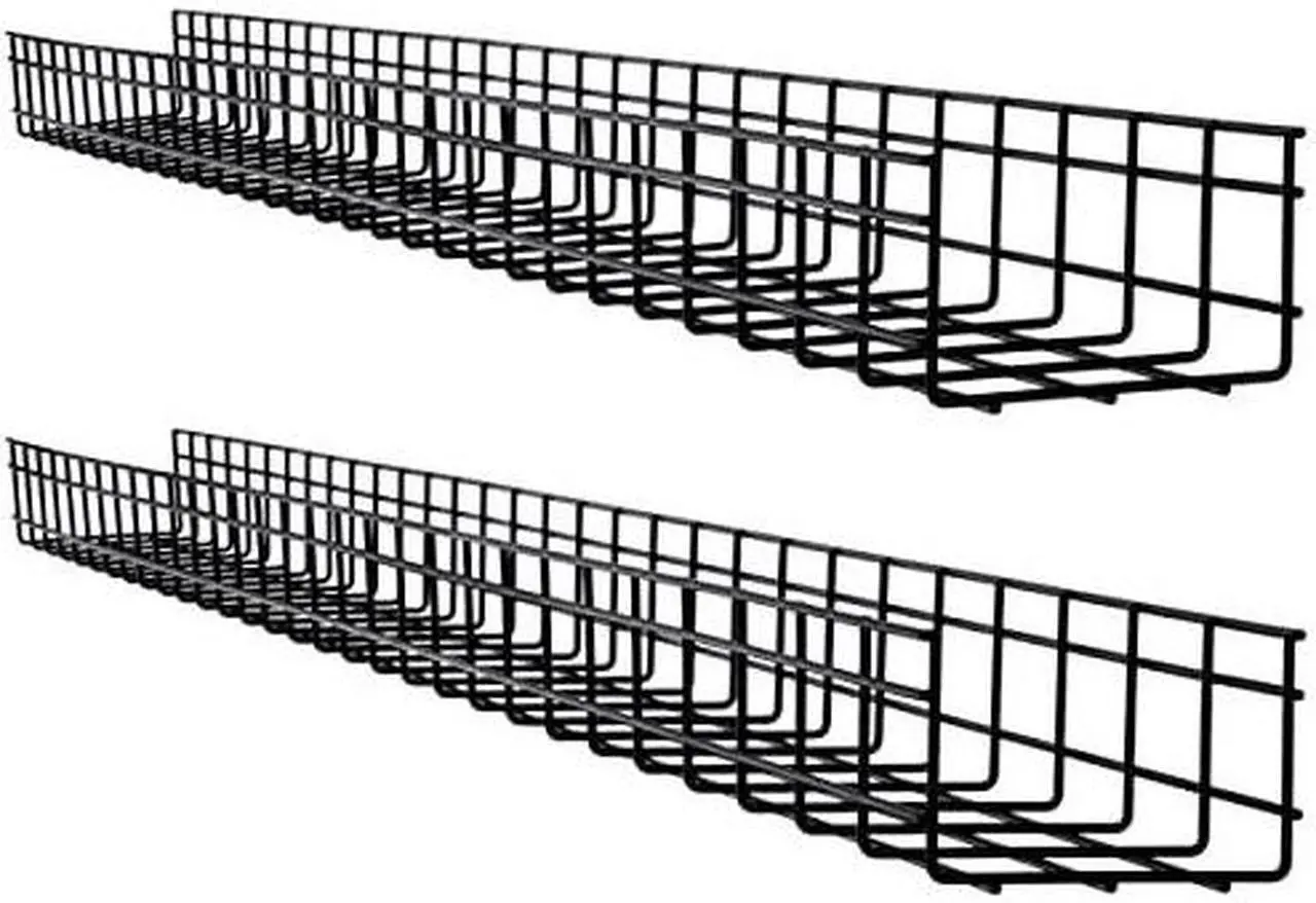 Alt view image 5 of 16 - Tripp Lite Wire Mesh Cable Tray 150x100x1500mm 2-Pack SRWB6410X2STR