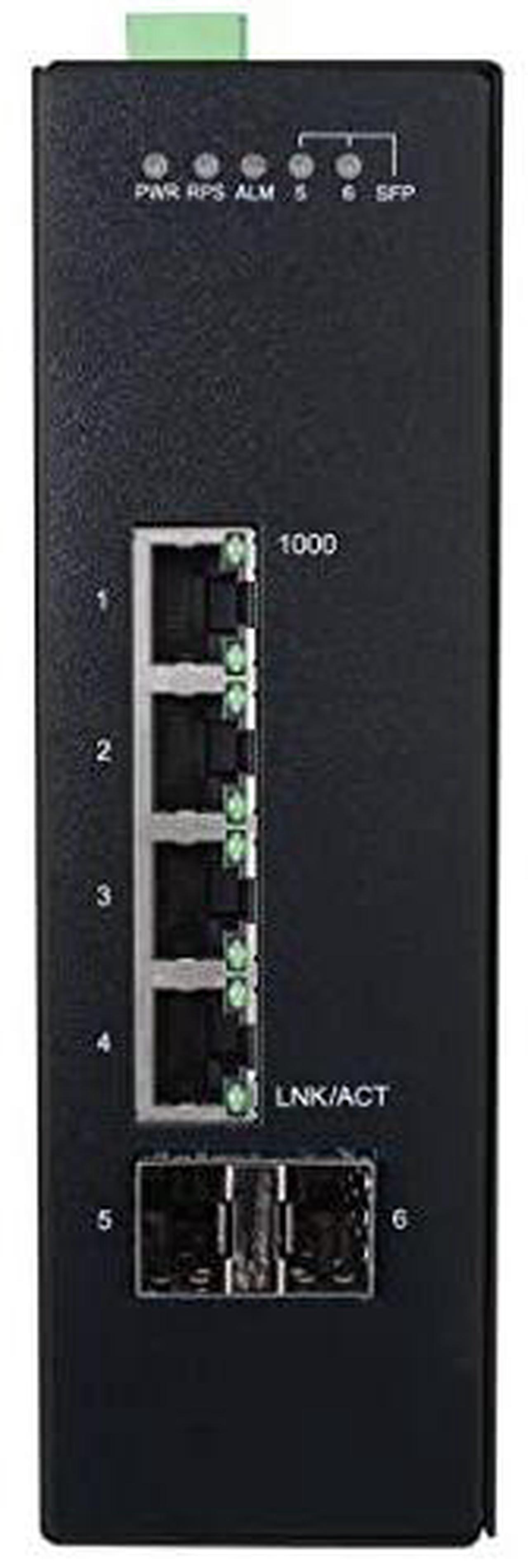 Alt view image 11 of 20 - Tripp Lite NGI-M08C4POE8-2 Managed 8-Port Managed Industrial Gigabit Ethernet Switch - Layer 2, 1 Gbps, PoE+ 30W, 4 GbE SFP Ports