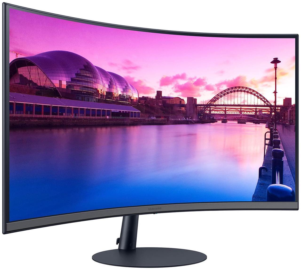 Alt view image 2 of 8 - SAMSUNG 32-Inch S39C Series FHD Curved Gaming Monitor, 75Hz, AMD FreeSync, Game Mode, Advanced Eye Comfort, Frameless Display, Built in Speakers, Slim Metal Stand, LS32C394EANXGO, 2023, Black