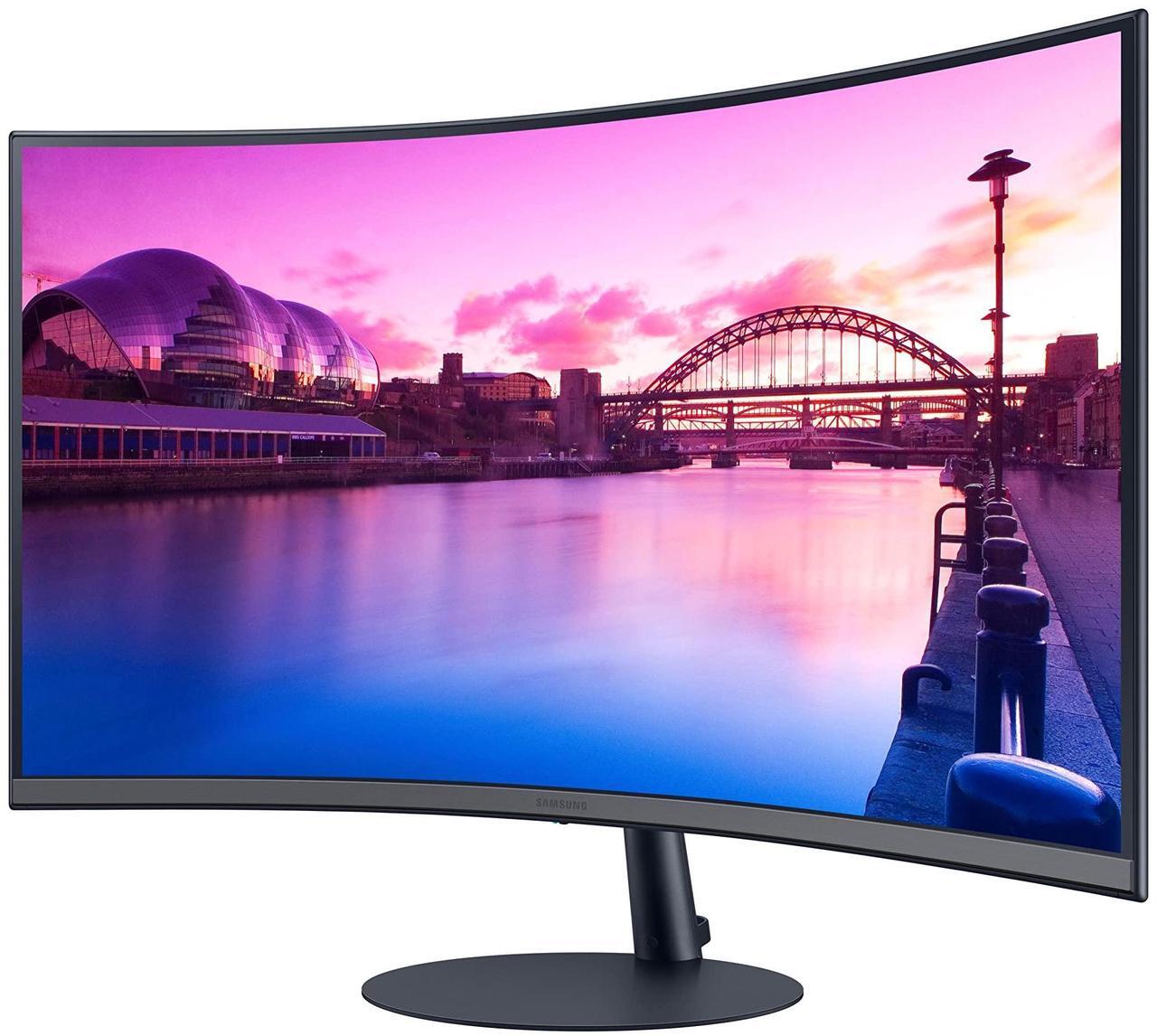 Alt view image 3 of 8 - SAMSUNG 32-Inch S39C Series FHD Curved Gaming Monitor, 75Hz, AMD FreeSync, Game Mode, Advanced Eye Comfort, Frameless Display, Built in Speakers, Slim Metal Stand, LS32C394EANXGO, 2023, Black