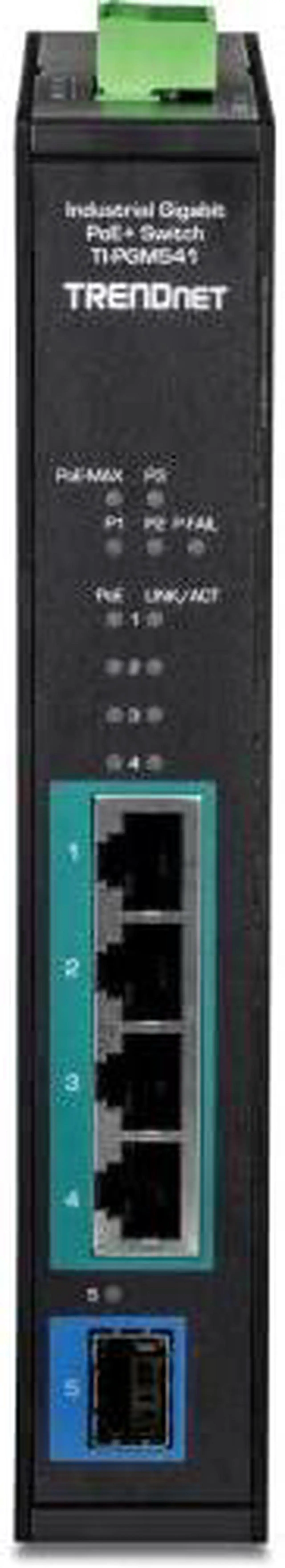 Alt view image 13 of 18 - TRENDnet TI-PGM541, 5-port Industrial Gigabit PoE+ DIN-Rail Switch
-20°  65°C (-4°  149°F)
