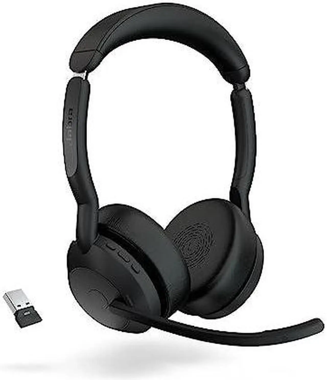 Alt view image 4 of 10 - Jabra Evolve2 55 Stereo UC Wireless Headset with Link380a (25599-989-999-01)