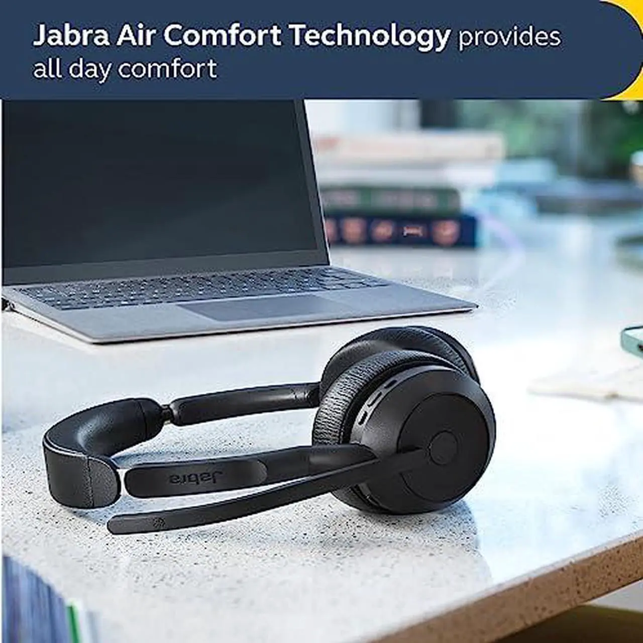 Alt view image 6 of 10 - Jabra Evolve2 55 Stereo UC Wireless Headset with Link380a (25599-989-999-01)