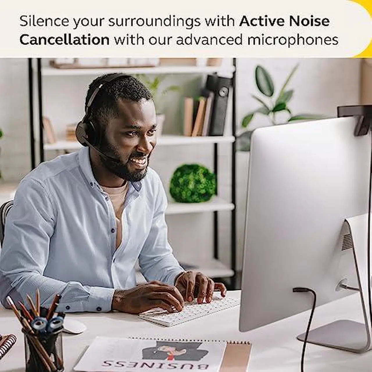 Alt view image 7 of 10 - Jabra Evolve2 55 Stereo UC Wireless Headset with Link380a (25599-989-999-01)