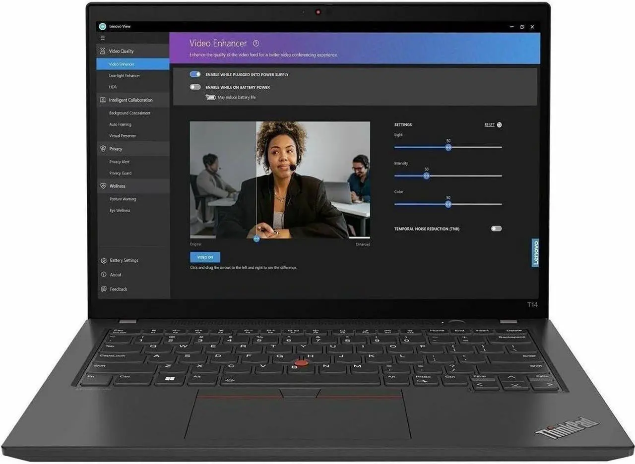 Alt view image 13 of 17 - Lenovo ThinkPad T14 Gen 4 - 14" - AMD Ryzen 5 Pro - 7540U - 16 GB R (21K30004US)
