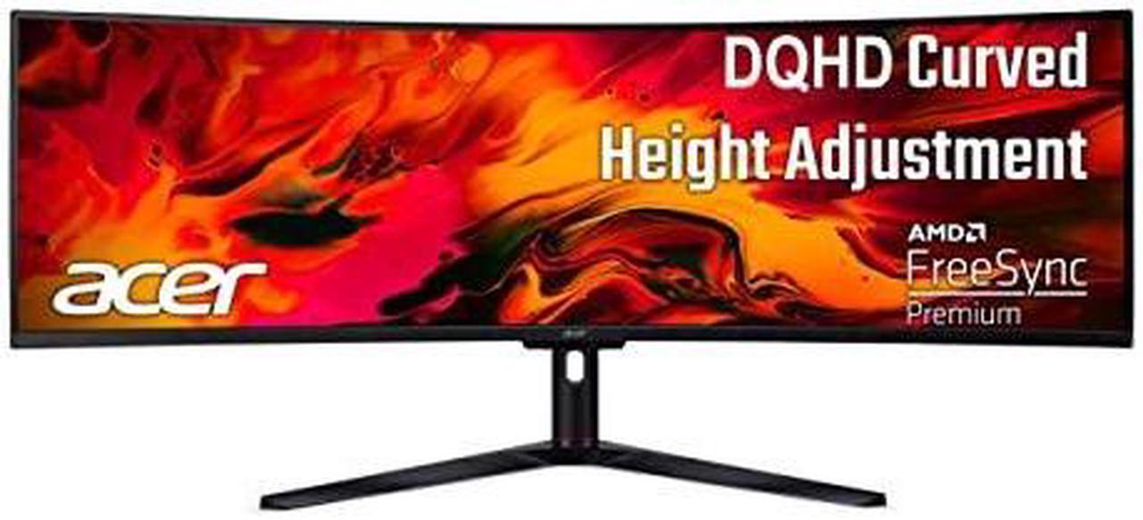 Alt view image 11 of 18 - Acer Nitro EI491CR S 49" 5120x1440 120Hz 4ms Curved Gaming LCD Monitor Black
