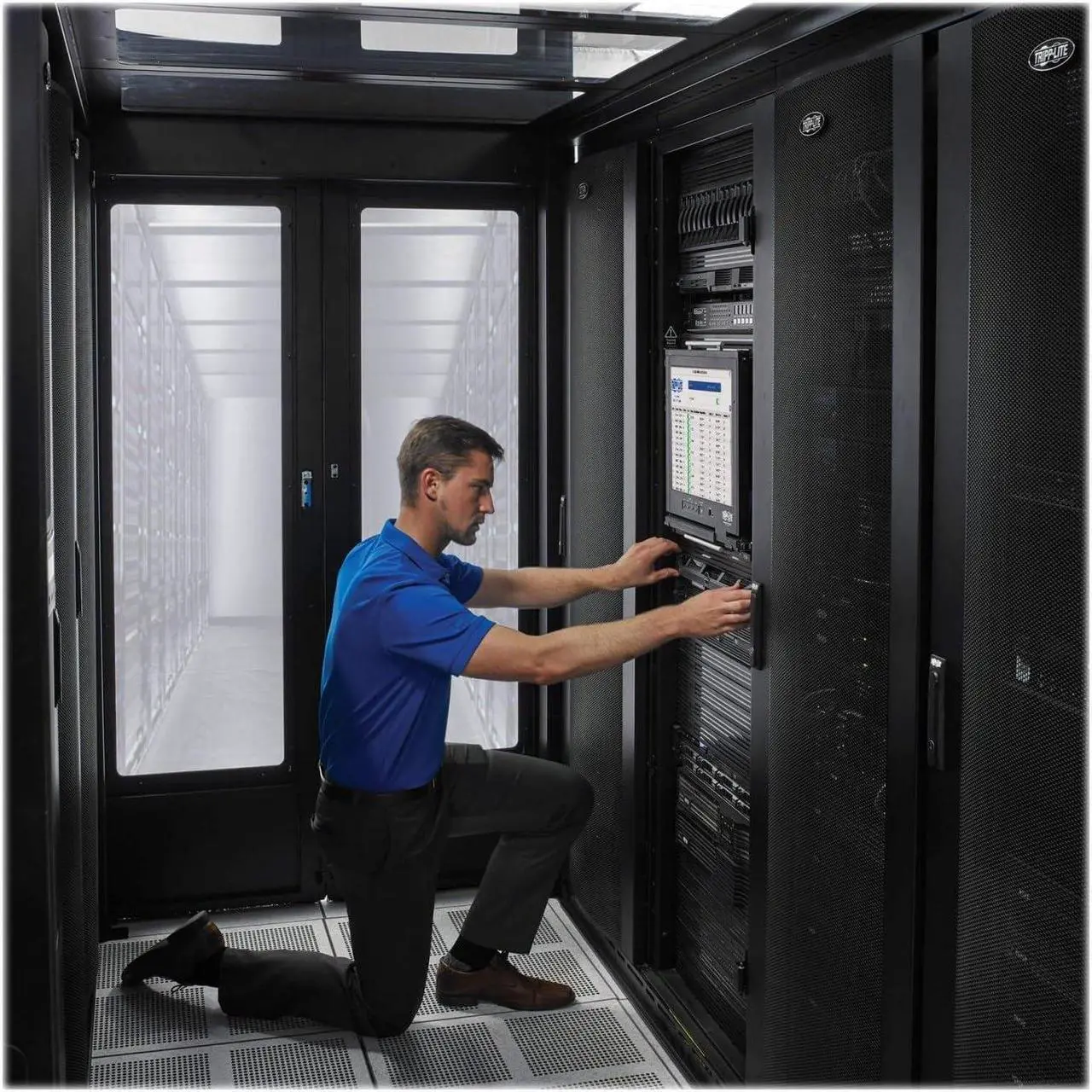 Alt view image 5 of 11 - Tripp Lite Roof Panel Kit for Hot/Cold Aisle Containment System - Standard 600 mm Racks