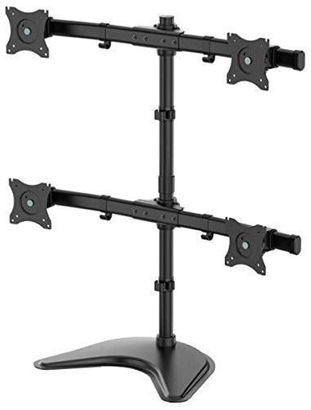 Alt view image 17 of 18 - Tripp Lite Quad Desktop Monitor Stand for 13" to 27" Displays DDR1327MQ