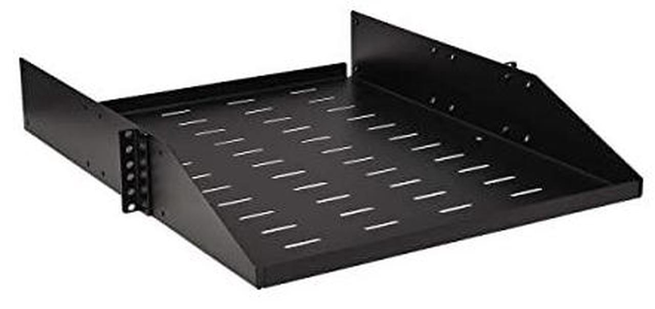 Alt view image 4 of 10 - Tripp Lite 2U SmartRack Universal-Mount Steel Vented Rack Shelf SRSHELF2PUNIV