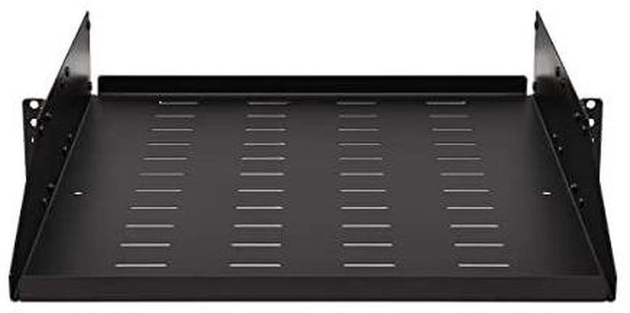 Alt view image 6 of 10 - Tripp Lite 2U SmartRack Universal-Mount Steel Vented Rack Shelf SRSHELF2PUNIV