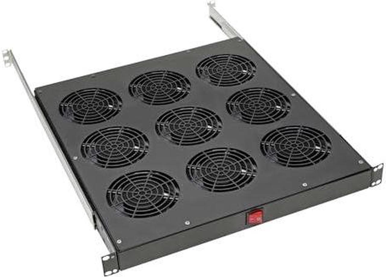 Alt view image 15 of 15 - Tripp Lite SRFANTRAY9 Fan Tray - 9 Fan - 1U - 19" - 864 CFM - Upflow Air Discharge Pattern