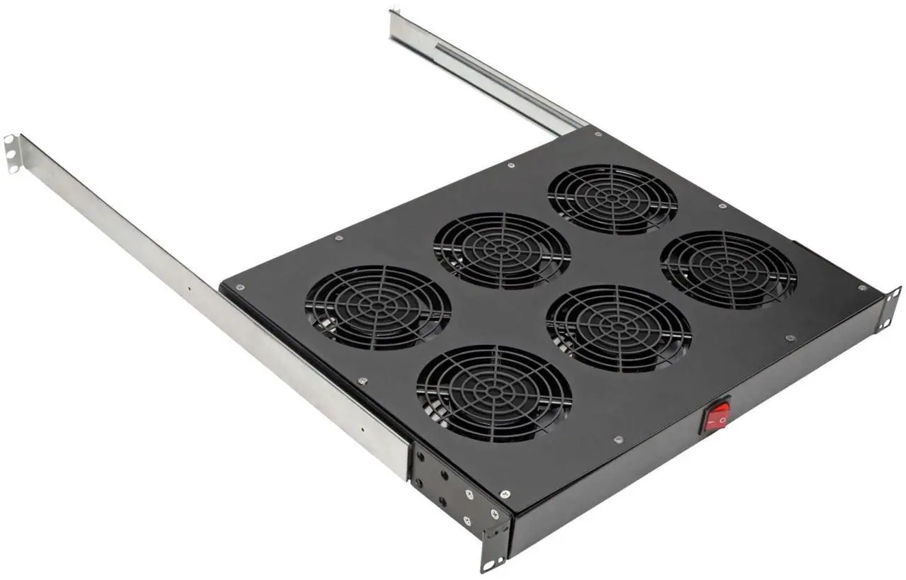 Alt view image 17 of 17 - Tripp Lite Fan Tray for 19in Racks - 6 120V High-Performance Fans - 576 CFM - C14 Inlet - 1URM SRFANTRAY6