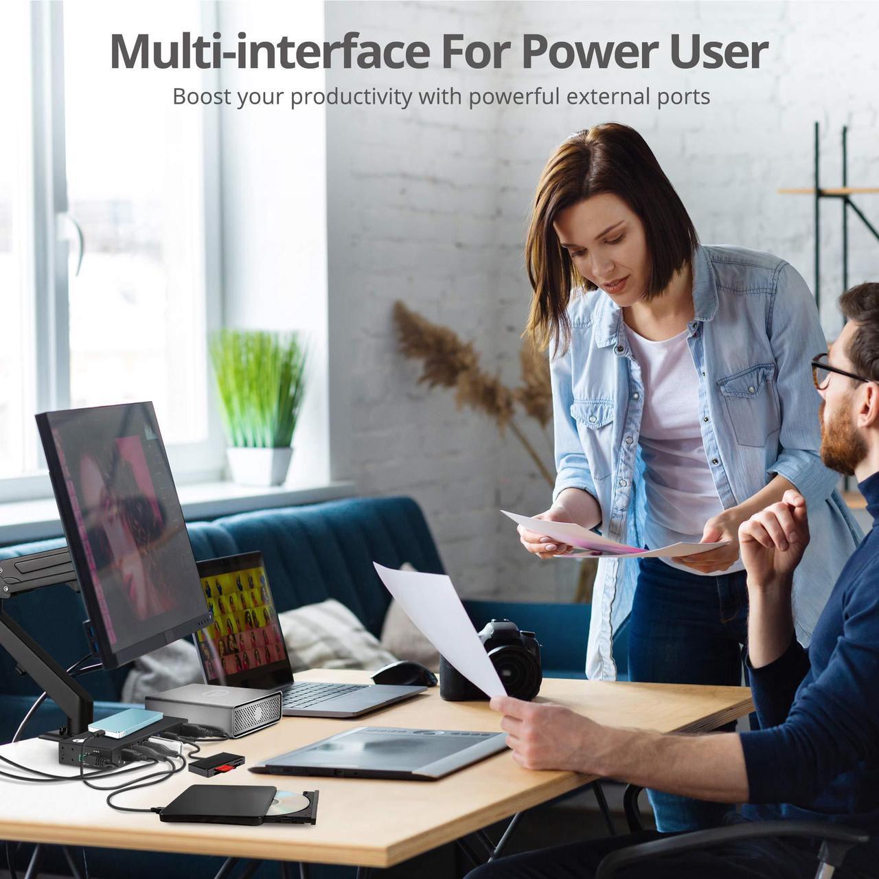 Alt view image 17 of 17 - SIIG AC IDUS0811S1 10PT Industrial USB Gen 1 Hub w Dual USBC  65W Charging