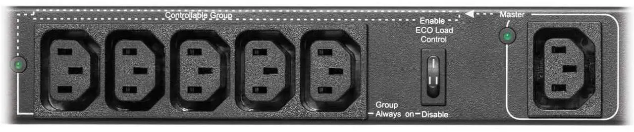 Alt view image 5 of 9 - Tripp Lite PDU Hot Swap with Manual ByPass 200-240V 10A 6 C13 PDUBHV101U