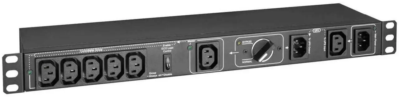Alt view image 3 of 9 - Tripp Lite PDU Hot Swap with Manual ByPass 200-240V 10A 6 C13 PDUBHV101U