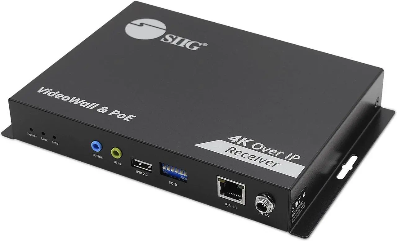 Alt view image 7 of 13 - SIIG 4K 60Hz 18Gbps HDMI over IP Matrix Decoder RX 394ft CE-H27G11-S1 Brown Box