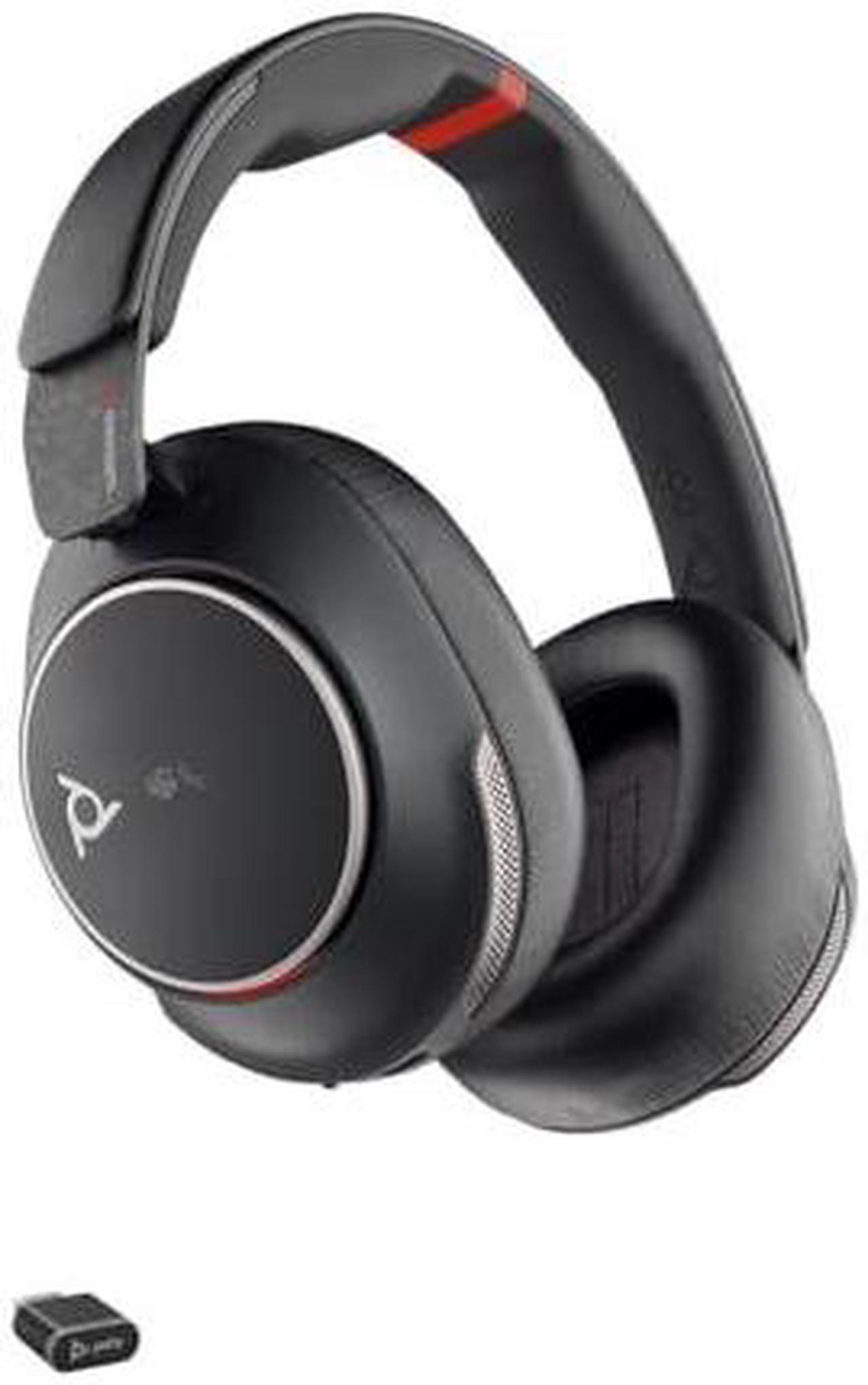 Alt view image 8 of 8 - Poly Voyager Surround 85 UC Headset - Microsoft Teams Certification - Stereo - Mini-phone (3.5mm) - Wired/Wireless - Bluetooth - 98.4 ft - 20 Hz - 16 kHz - Over-the-head, Over-the-ear - Binaural - Ear