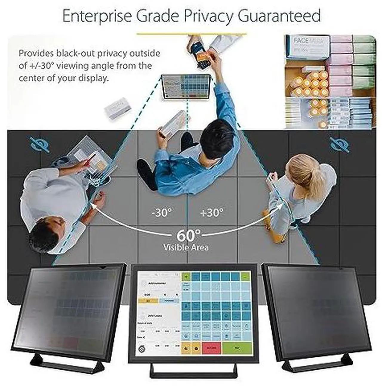 Alt view image 8 of 12 - 27IN MONITOR PRIVACY SCREEN