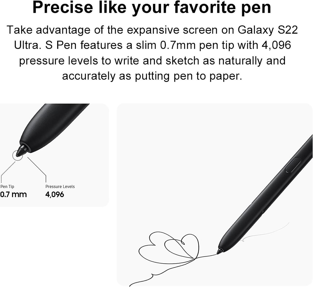 Alt view image 3 of 6 - Original Samsung Official Galaxy S22 Ultra S Pen Stylus (EJ-PS908) Burgundy