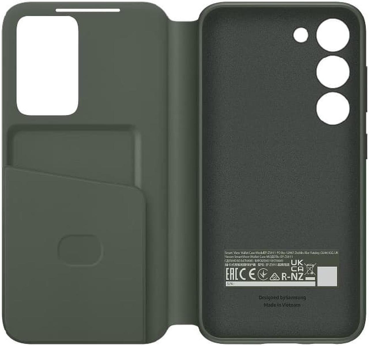 Original Samsung Official Galaxy S23 S-View Wallet Case (EF-ZS911) - Green