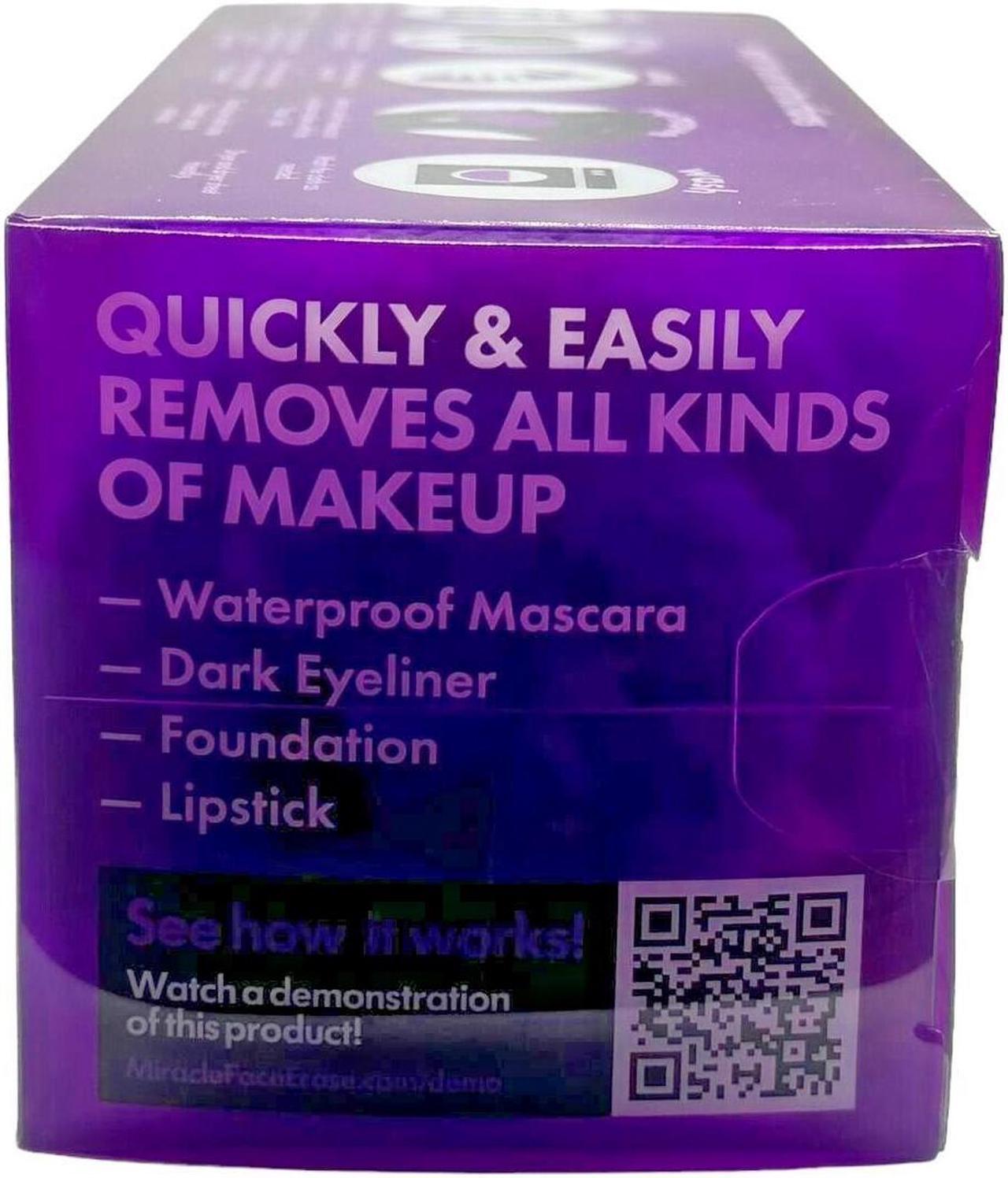 Alt view image 3 of 3 - Miracle Products Makeup Remover Microfiber Face Cloth Reusable 6 Hair Ties 2 Pack