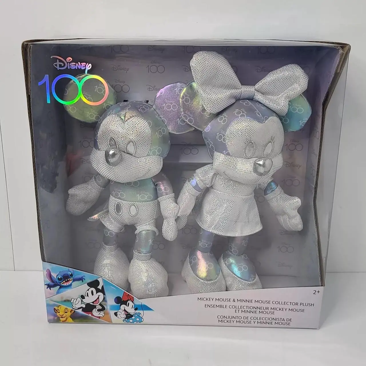 Alt view image 3 of 4 - Disney 100 Years of Wonder Mickey Mouse & Minnie Mouse Collector Set Kids Plush Toy