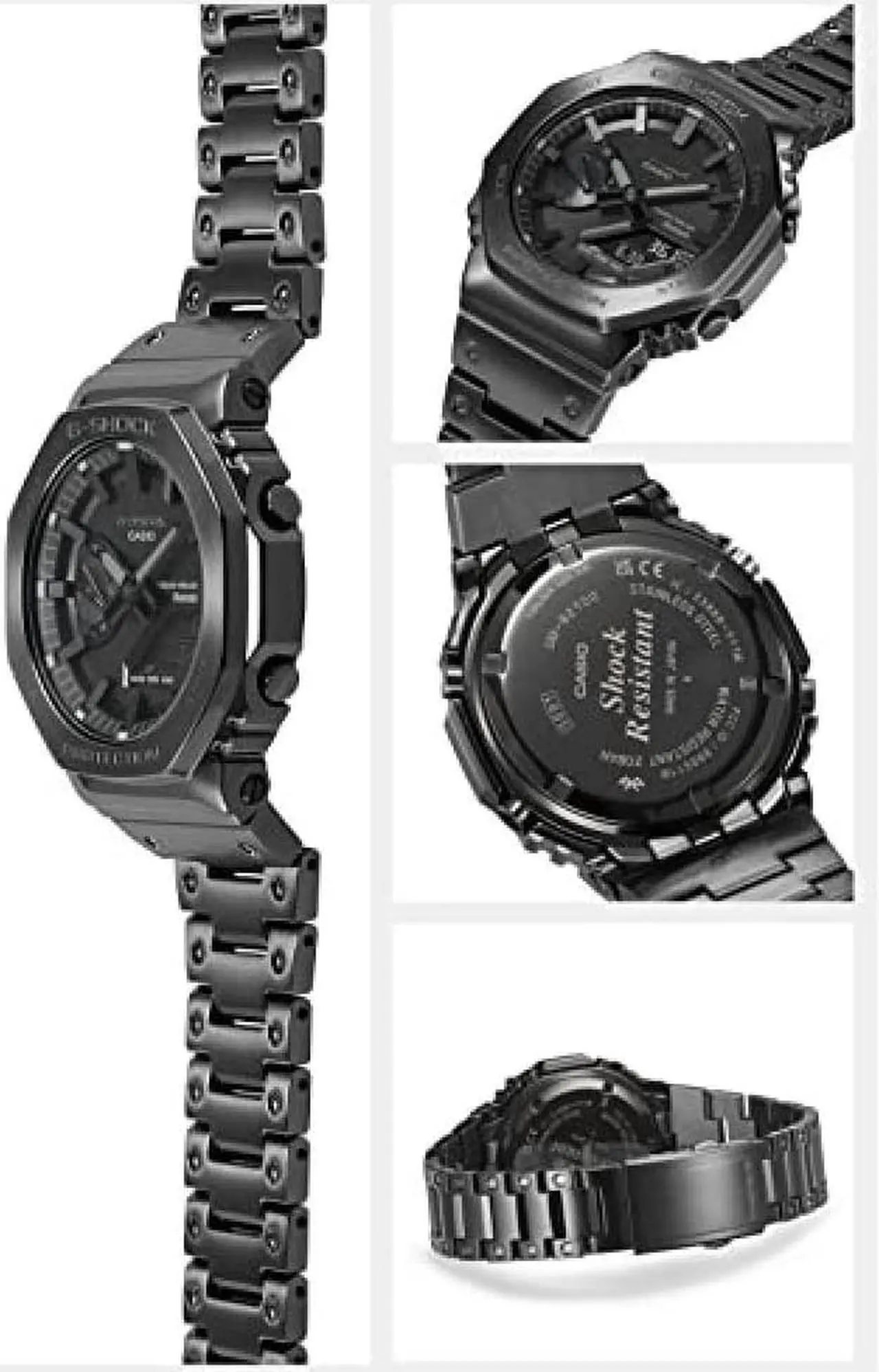 Alt view image 3 of 5 - Casio G-SHOCK Bluetooth Full Metal Solar GM-B2100BD-1AJF Men's Black