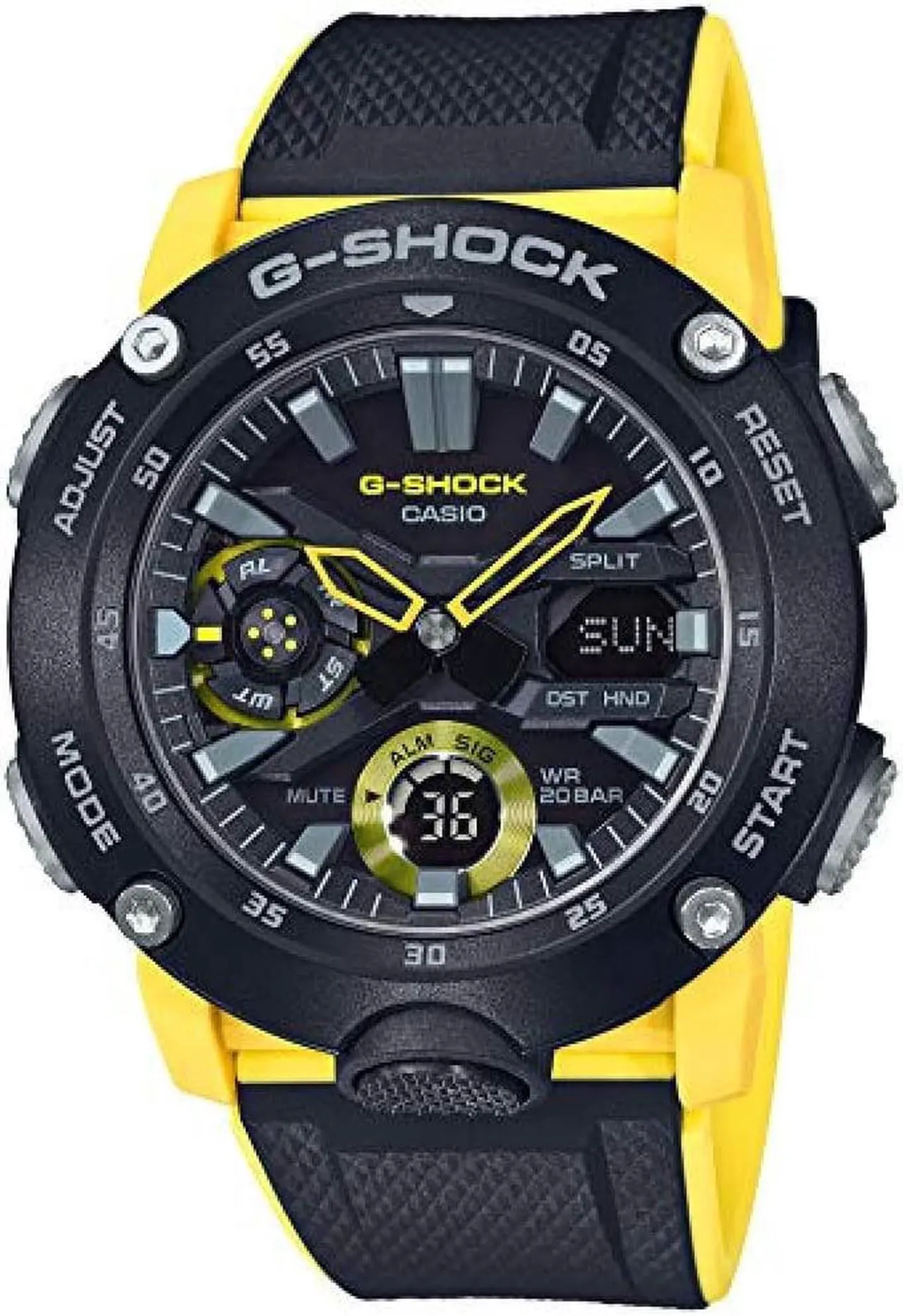 Main image of [Casio] Watches G-SHOCK Carbon core guard structure GA-2000-1A9JF mens yellow