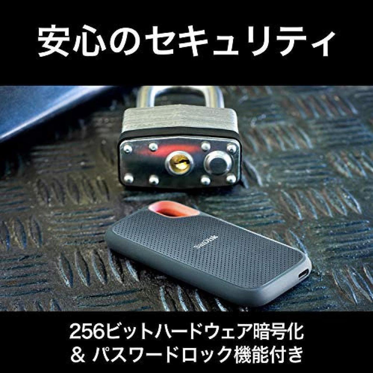 Alt view image 5 of 7 - SanDisk SSD External 4TB USB3.2Gen2 Read up to 1050MB / sec Drip-proof and dust-proof SDSSDE61-4T00-GH25 Extreme Portable SSD V2 Win Mac PS4 PS5 Eco Package