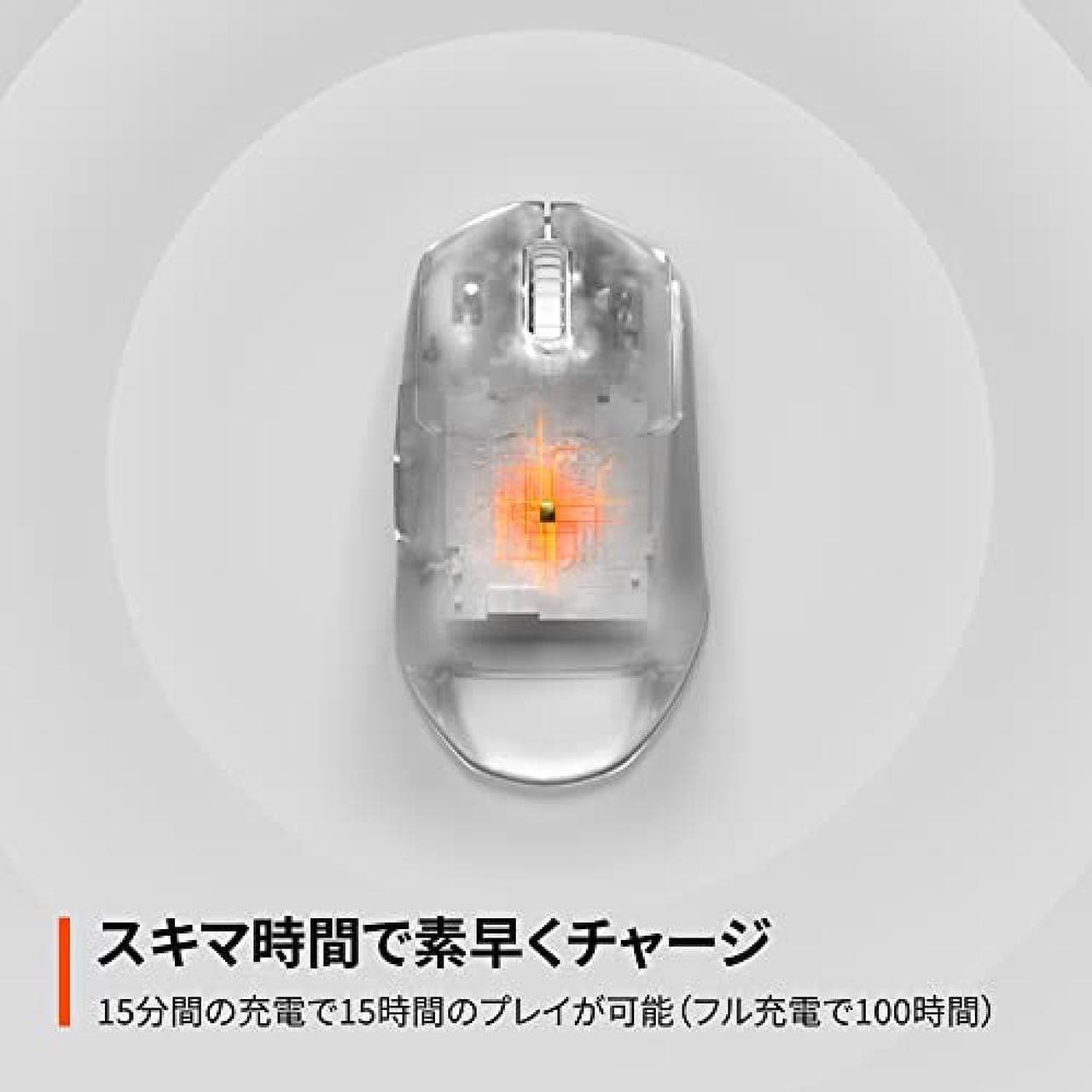 Alt view image 5 of 7 - SteelSeries Gaming Mouse Wireless Prime Mini Wireless Magneto Optical Prestige OM Switch with TrueMove AIR Sensor Quantum Wireless 2.0 Technology Black